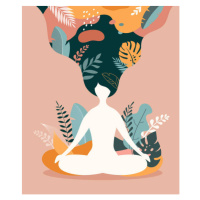 Ilustrace Mindfulness, meditation and yoga background in, ma_rish, 33.5 × 40 cm