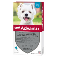 ADVANTIX pro psy spot-on od 4 do 10 kg 4 x 1 ml
