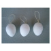Vatové vajíčko bílé závěs - 12 ks