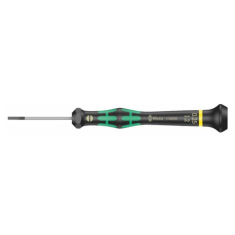 Wera 118000 Šroubovák plochý 0,25x1,2x40 mm k použití v elektronice Kraftform Micro typ 20