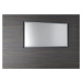 SAPHO SORT zrcadlo s LED osvětlením 120x70cm, černá mat ST120