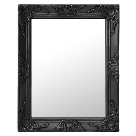 vidaXL Nástěnné zrcadlo barokní styl 50 x 60 cm černé
