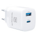 Nabíječka cestovní 3mk Hyper Charger 33W, GaN, 1x USB + 1x USB-C (PD), bílá