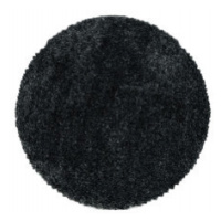 Ayyildiz koberce Kusový koberec Fluffy Shaggy 3500 anthrazit kruh - 200x200 (průměr) kruh cm