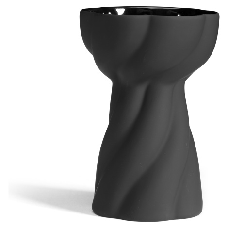 Váza Twist Bulb 12cm, barva černá - COOEE