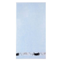 4sleep Dětský ručník 30 × 50 cm, Kočky modré