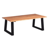 Konferenční stolek, masivní akáciové dřevo, 110x60x40 cm