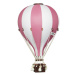 Super balloon Dekorační horkovzdušný balón &#8211; růžová/bílá - L-50cm x 30cm