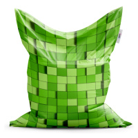 Sablio Sedací vak Classic Green Blocks 3D - 150x100 cm