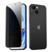 ESR Privacy ochranné tvrzené sklo na iPhone 15 6.1" Black