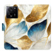 iSaprio flip pouzdro GoldBlue Leaves pro Xiaomi 13T / 13T Pro