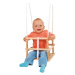 Dřevěná houpačka Wooden Baby Swing Outdoor Eichhorn přírodní 140–210 cm délka 30*30 cm sedadlo 2