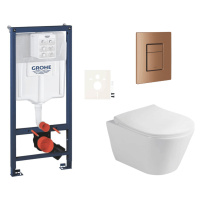 Závěsný wc set do lehkých stěn / předstěnová montáž Glacera Ava SIKOGRSAVASCDL0