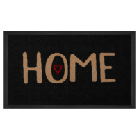 Hanse Home Collection koberce Protiskluzová rohožka Printy 103802 Anthracite Beige - 40x60 cm