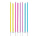Narozeninové svíčky pastelové dlouhé - 16ks