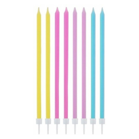 Narozeninové svíčky pastelové dlouhé - 16ks GoDan