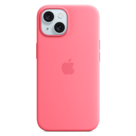 Apple iPhone 15 Silikonový kryt s MagSafe růžový MWN93ZM/A Růžová