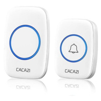 CACAZI A10 bezdrátový 1x přijímač + 1x tlačítko - bílý