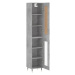 vidaXL Skříň highboard betonově šedá 34,5x34x180 cm kompozitní dřevo