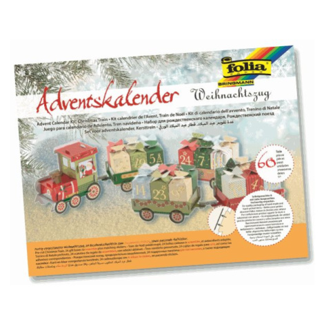 Adventní kalendář - 60 dílů - Vánoční vláček Bringmann - Folia Paper