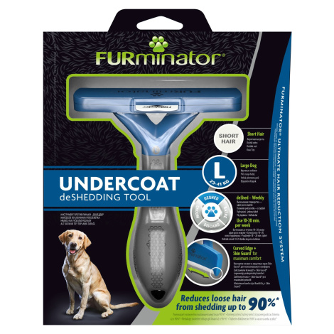 FURminator hrablo na krátkou srst L