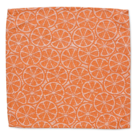 KELA Prostírání Citrus 40x40 cm bavlna oranžová KL-12465