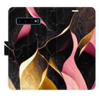 iSaprio flip pouzdro Gold Pink Marble 02 pro Samsung Galaxy S10