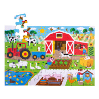 Bigjigs Toys Podlahové puzzle Farma 48dílků