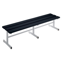 Wolf Šatnová lavice, jednostranná plocha pro sezení, černá, délka 1500 mm