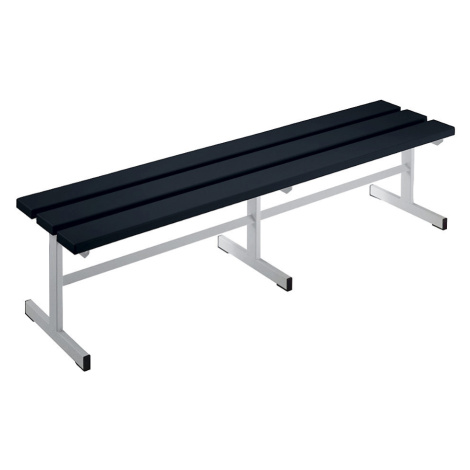 Wolf Šatnová lavice, jednostranná plocha pro sezení, černá, délka 1500 mm