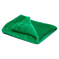 Zelená mikroplyšová deka My House, 150 x 200 cm