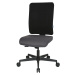 eurokraft pro Kancelářská otočná židle V1, čalouněné opěradlo, černá / antracitová