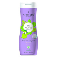 Attitude Little leaves Dětské tělové mýdlo a šampon (2v1) s vůní vanilky a hrušky 473ml