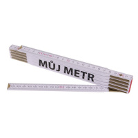 FESTA Metr skládací 2m MŮJ METR (PROFI, bílý, dřevo)