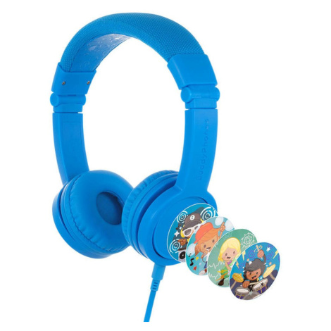 BuddyPhones Drátová sluchátka pro děti Buddyphones Explore Plus (modrá)