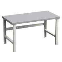 Treston Dílenský stůl, stavebnicový systém, základní model, deska z ocelového plechu, š x h 1500