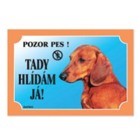 DAFIKO Tabulka Tady hlídám! Jezevčík hladkosrstý 1ks