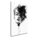 Impresi Obraz Malovaný portrét ženy černobílý - 40 x 60 cm