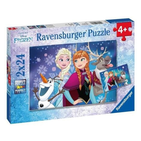 Ravensburger Ledové království Sestry navždy 2v1 2 x 24 dílků