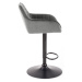Barová židle SCH-103 šedá/černá
