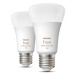 LED žárovka E27 Philips Hue 2ks 9W (75W) White and Color Ambiance (2000-6500K/RGB) stmívatelná