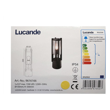 Lucande Lucande - Venkovní lampa BRIENNE 1xE27/15W/230V IP54