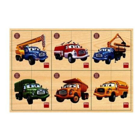Dřevěné puzzle Tatra 6x4 dílků