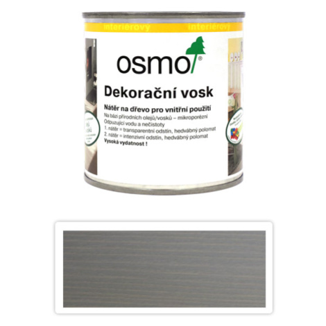OSMO Dekorační vosk transparentní 0.375 l Hedvábně šedý 3119