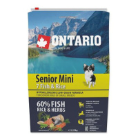 ONTARIO Senior Mini Fish & Rice 2.25 kg