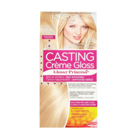 L'Oréal Paris Casting Creme Gloss semipermanentní barva na vlasy 1021 kokosová pusinka,  48+72+6