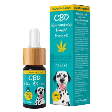 Zelená země CBD kapky pro psy 10% slaninové, 10 ml