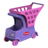 DOLONI Dětské auto s košíkem růžové