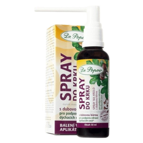 Dr.Popov Spray do krku s dubovou kůrou 50ml