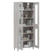 vidaXL Skříň highboard šedá sonoma 69,5 x 34 x 180 cm kompozitní dřevo